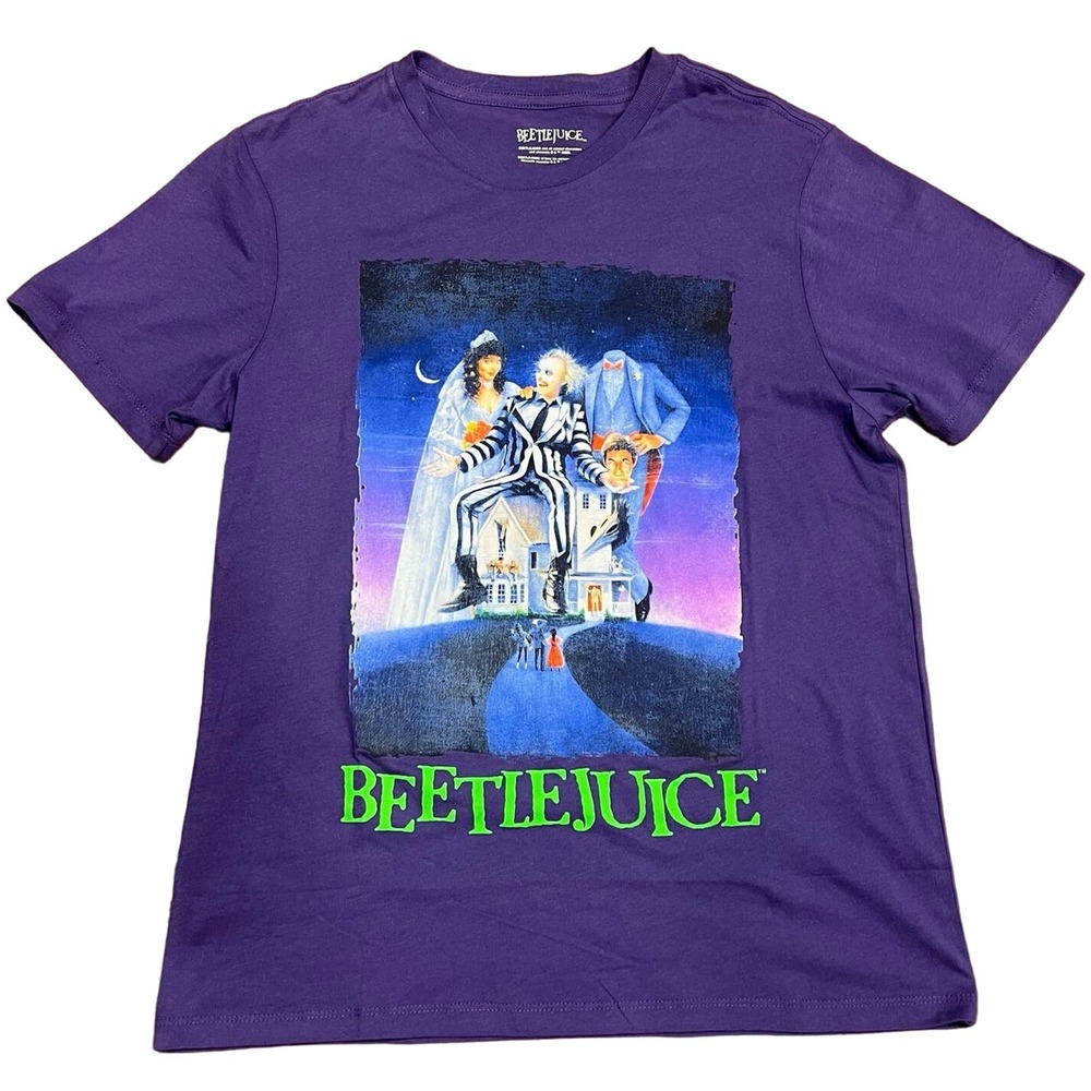 NWOT BeetleJuice T-Shirt Purple Size Small